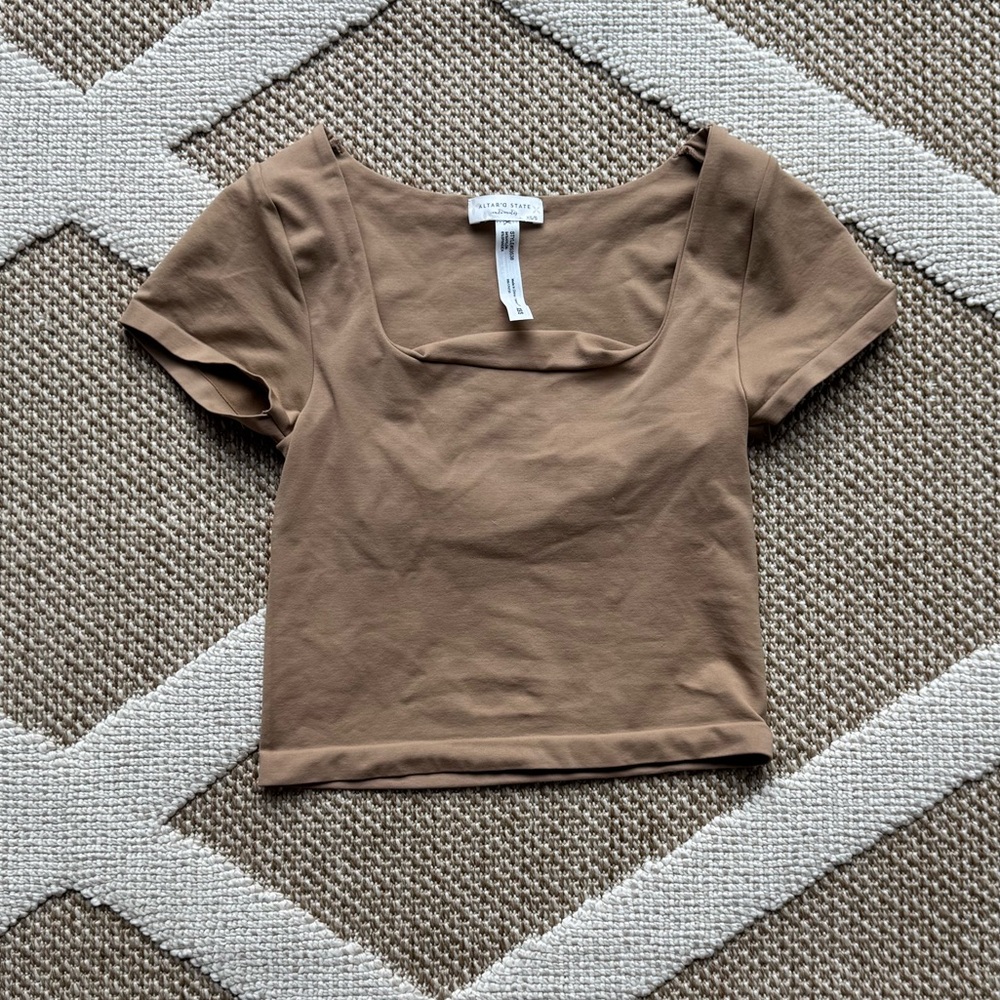 Altar'd State Tan Seamless Solid Cami